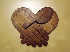 holding hands heart